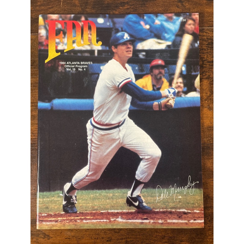 1984 Atlanta Braves Official Program Vol 19 No 4 Dale Murphy Cover Marlboro Ad